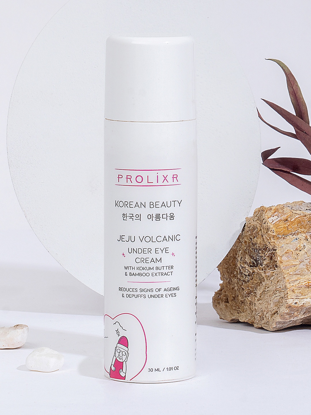 

PROLIXR Jeju Volcanic Kokum Butter & Bamboo Extract Under Eye Cream 30ml, White