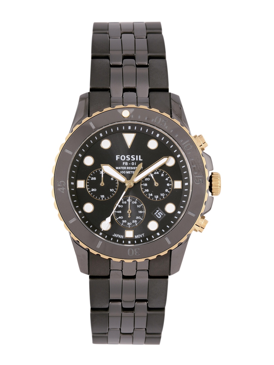 

Fossil Men Black FB 01 Analogue Watch CE5024