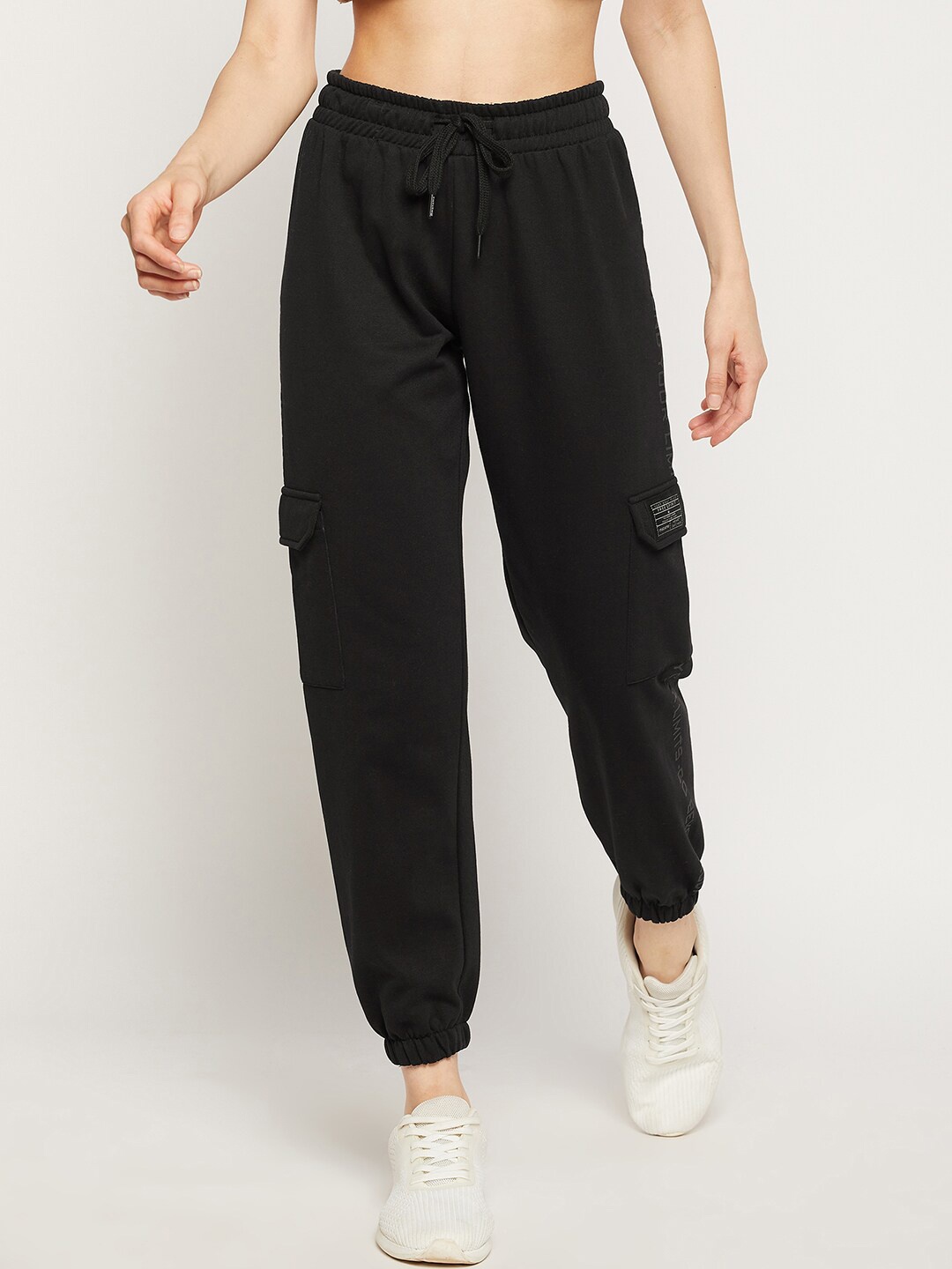 

MADAME M SECRET Women Black Solid Cotton Joggers