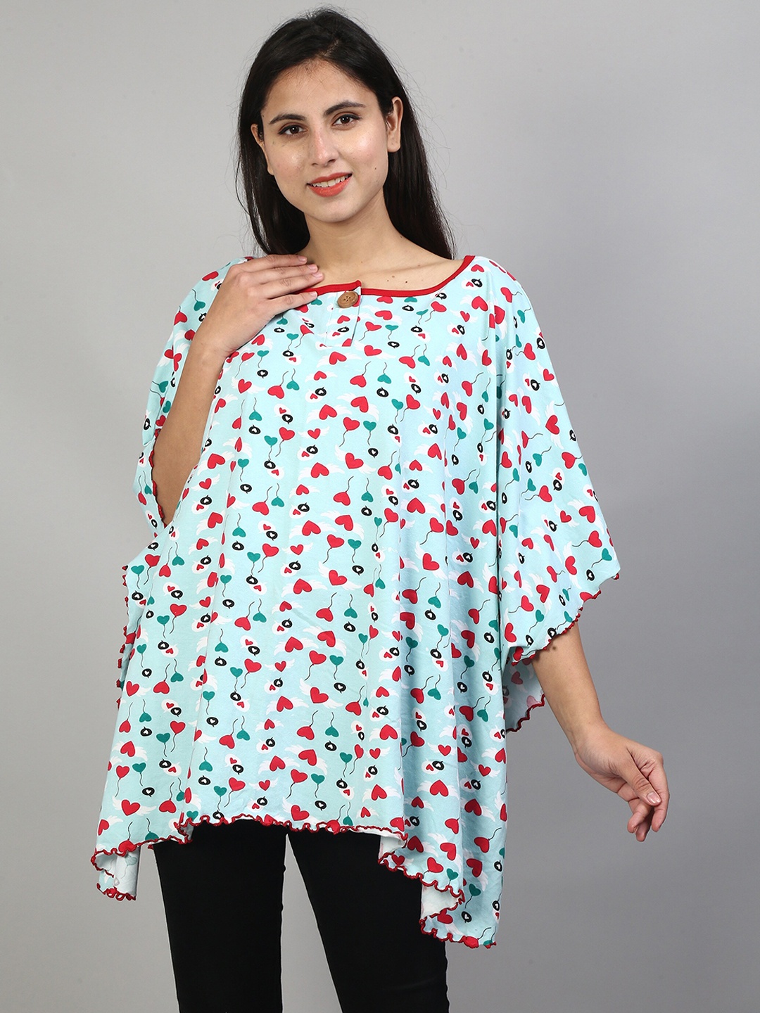 

SillyBoom Women Maternity Feeding Shawl, Blue