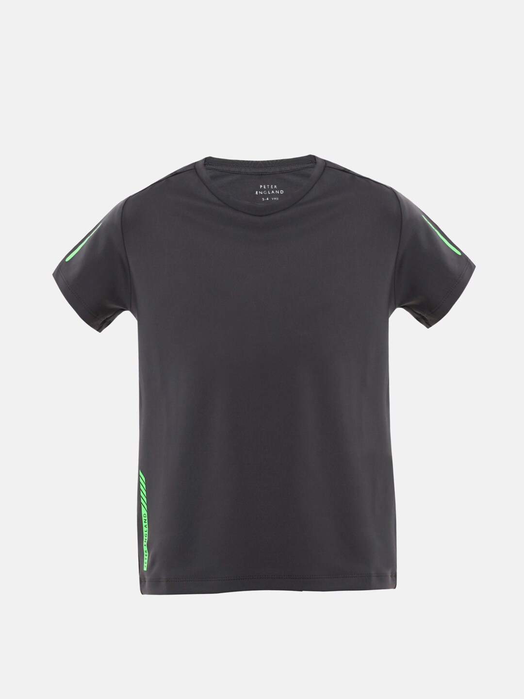 

Peter England Boys Grey Solid T-shirt