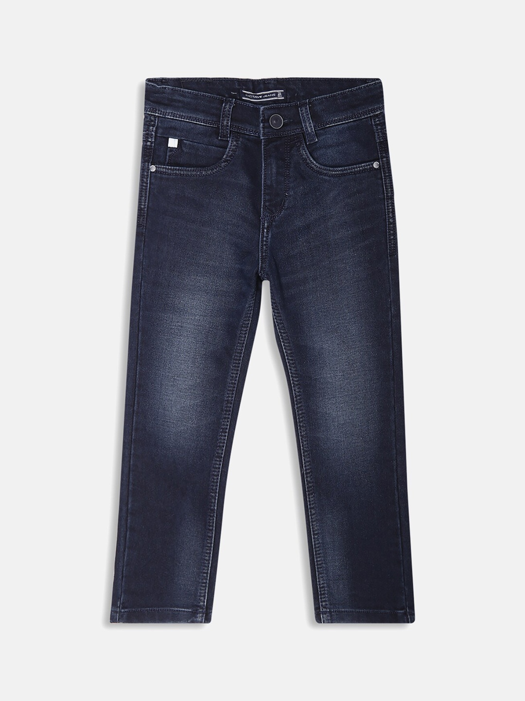 

Octave Boys Navy Blue Light Fade Mid-Rise Cotton Jeans