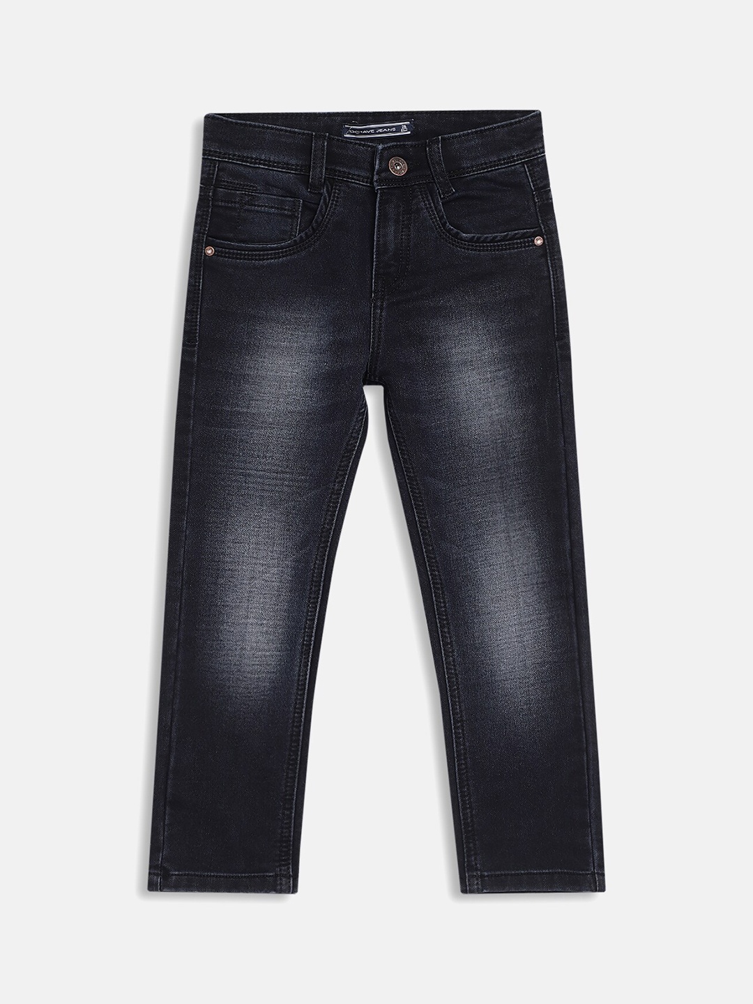 

Octave Boys Black Light Fade Mid-Rise Cotton Jeans