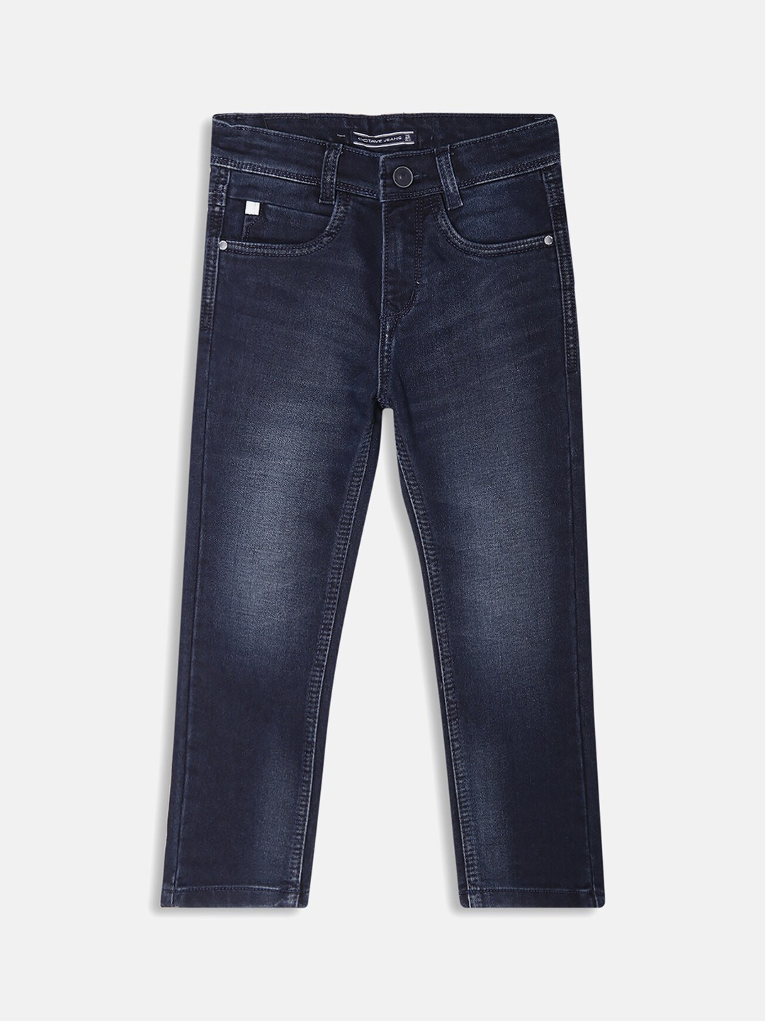 

Octave Boys Navy Blue Light Fade Mid-Rise Cotton Jeans