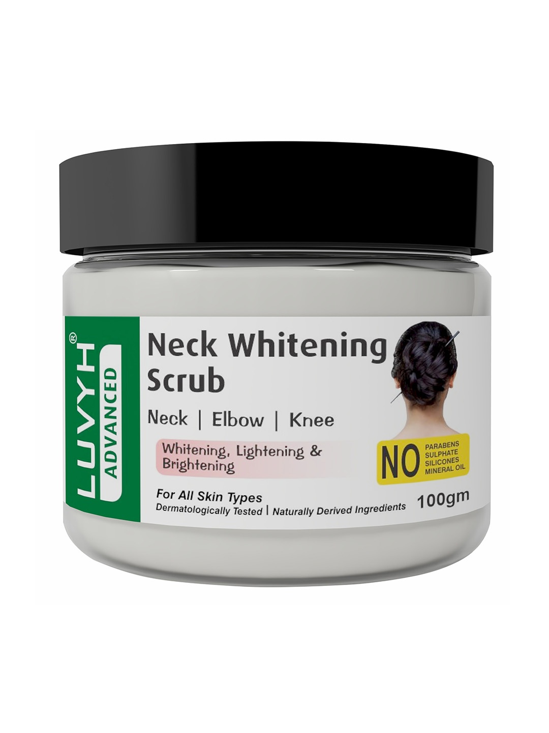 

LUVYH Neck Whitening Scrub, White