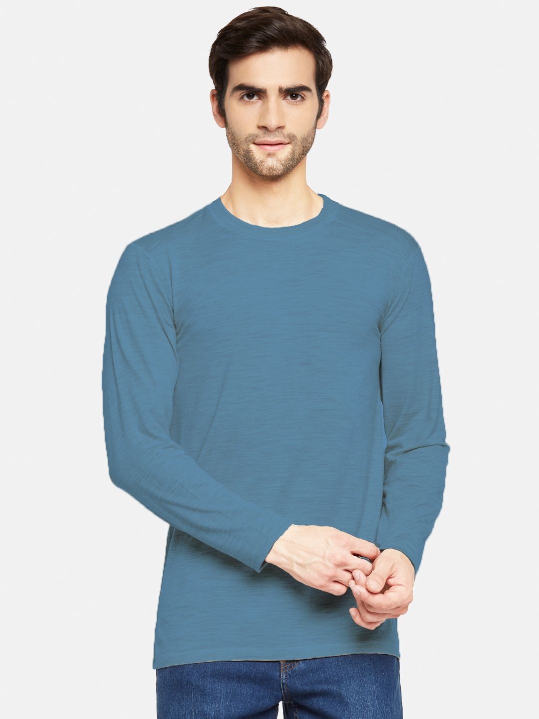 

Kosha Men's Merino Wool & Bamboo Lightweight Heat Retention Thermal Top, Blue