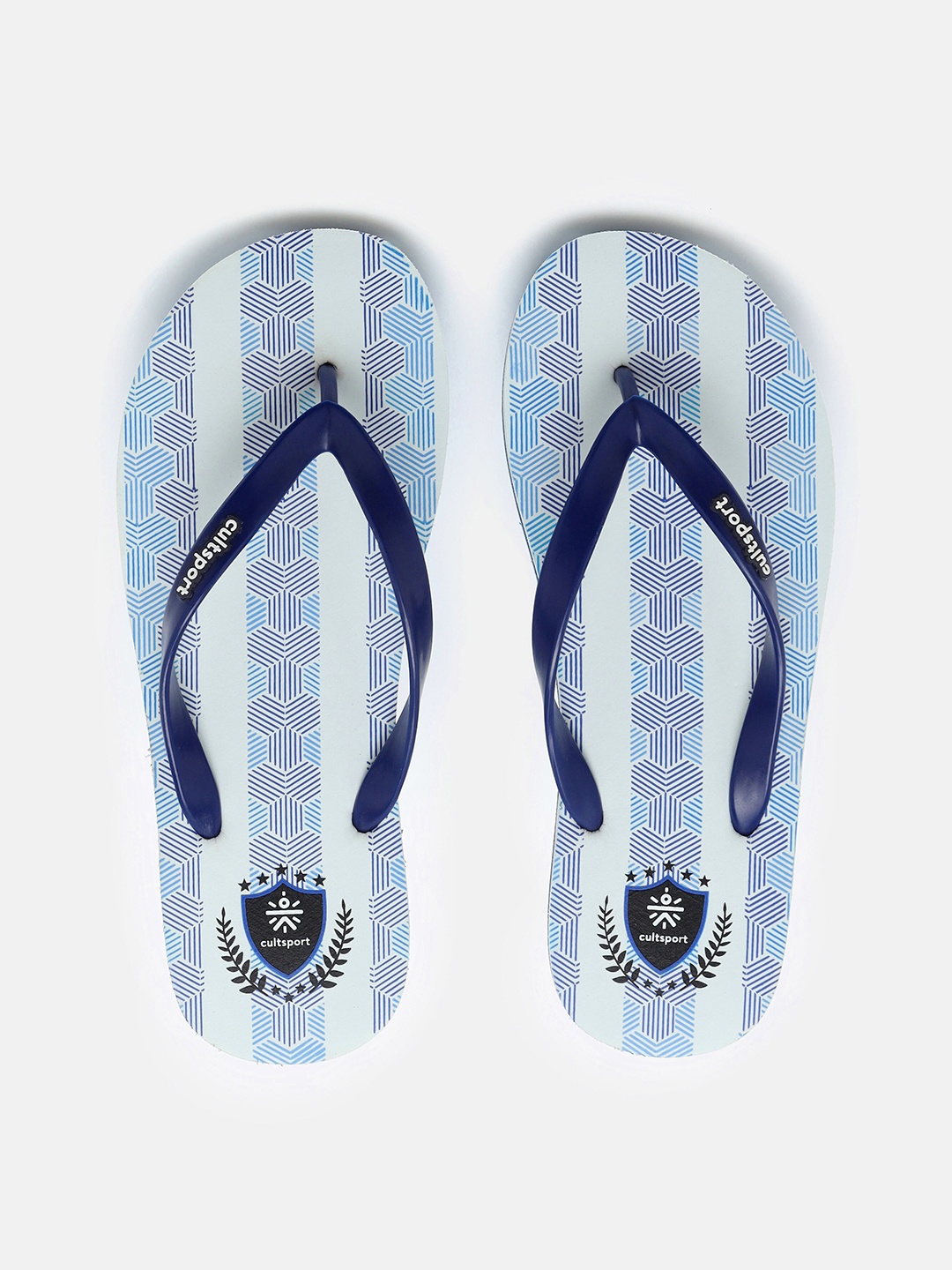 

Cultsport Men White & Blue Team Argentina Rubber Thong Flip-Flops