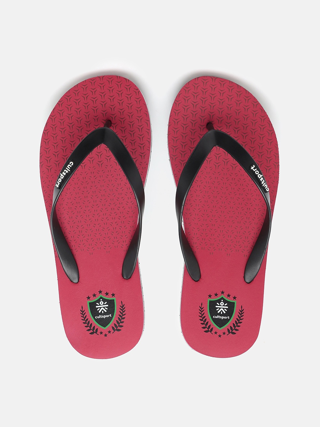 

CULT Men Red & Black Team Portugal Rubber Thong Flip-Flops