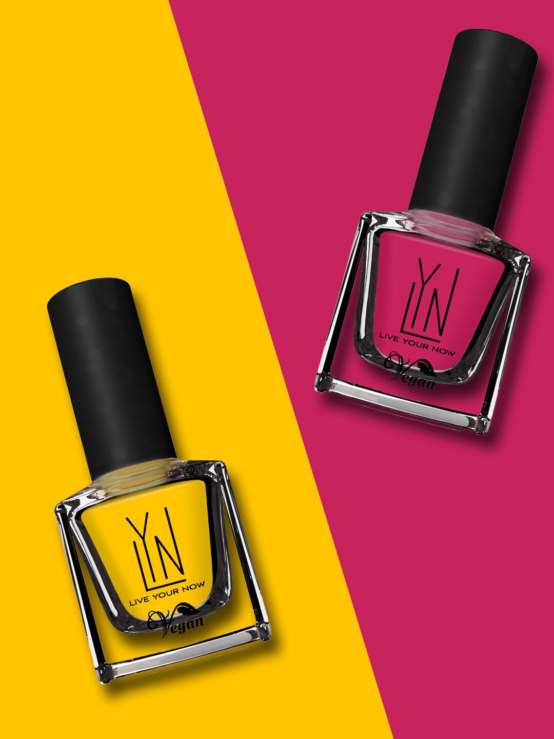 

LYN LIVE YOUR NOW Pack of 2 Vegan Cruelty-Free Nail Polish 16ml - Victoria Sport & Yellow Jersey, Na
