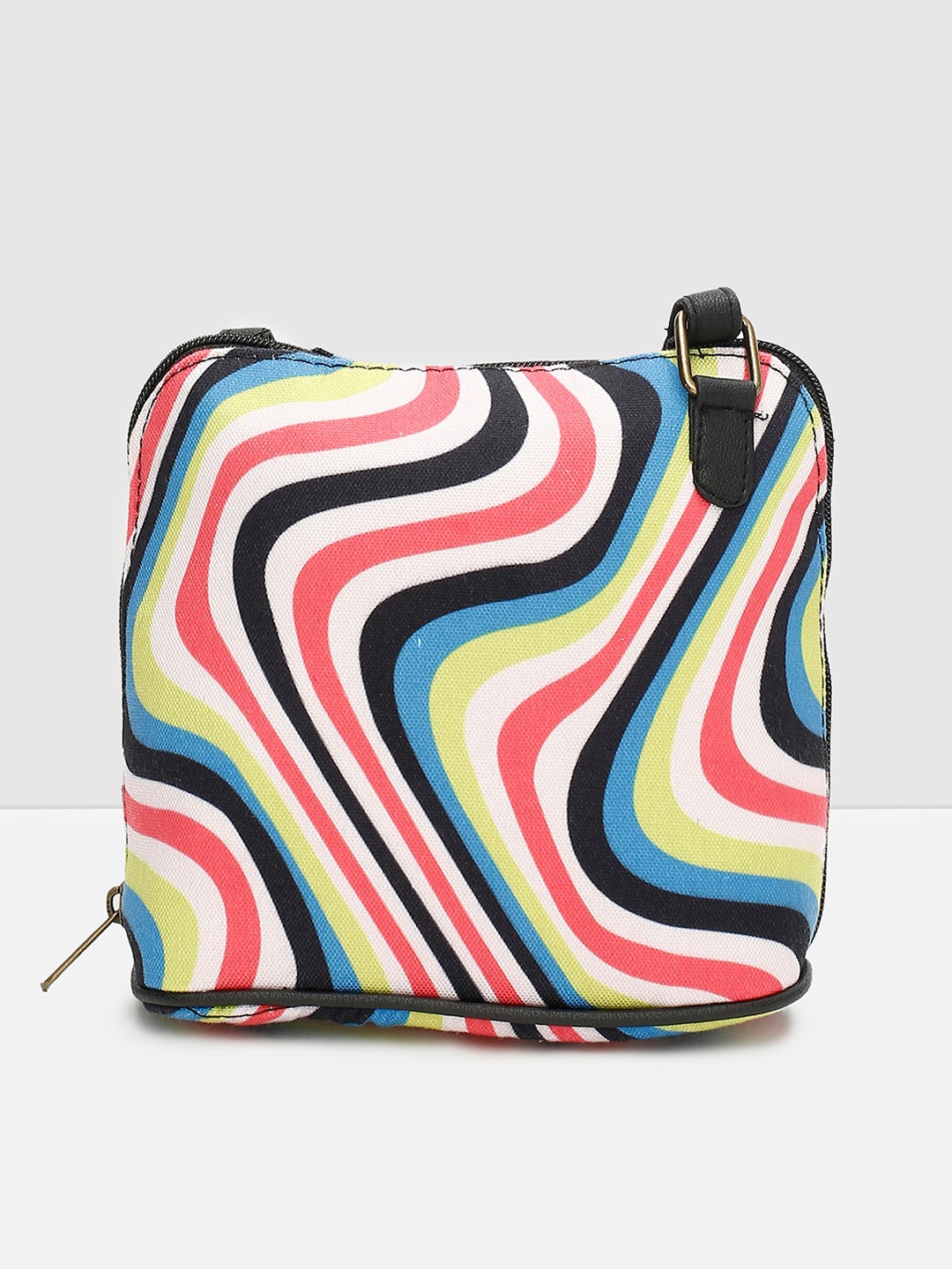 

max Beige Cotton Printed Shopper Sling Bag