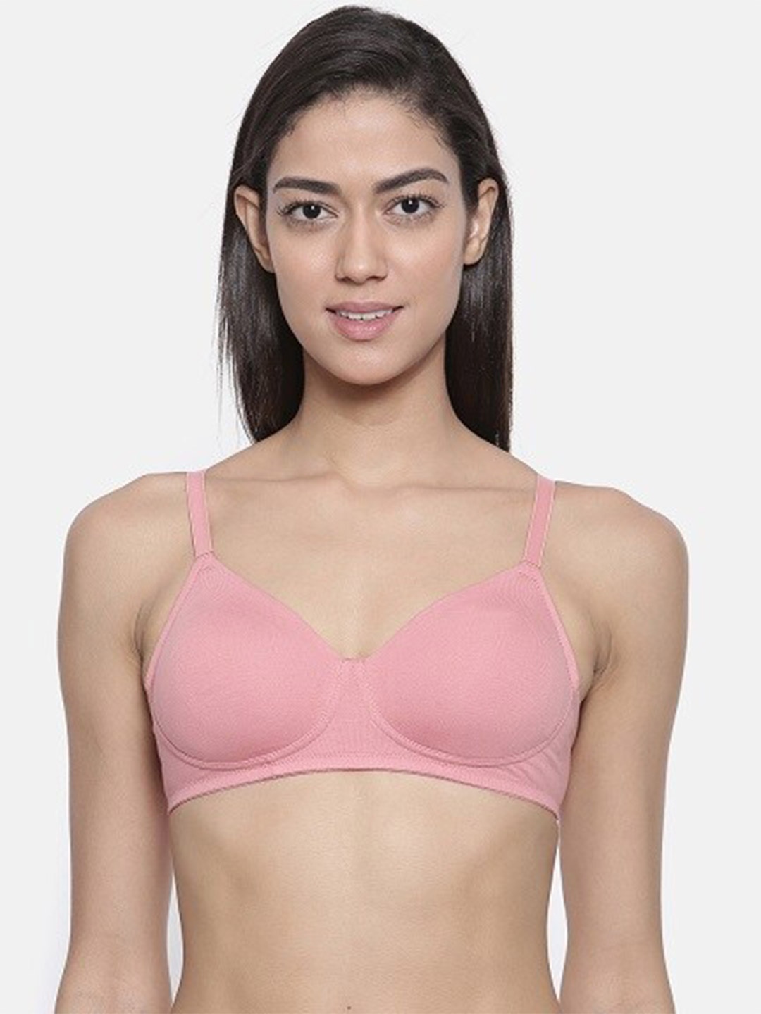 

Bitz Pink Solid Everyday Bra