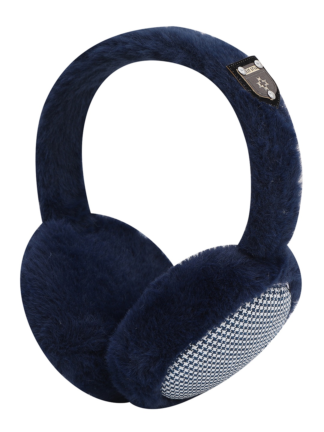 

FabSeasons Unisex Blue Checked Winter Ear Muffs