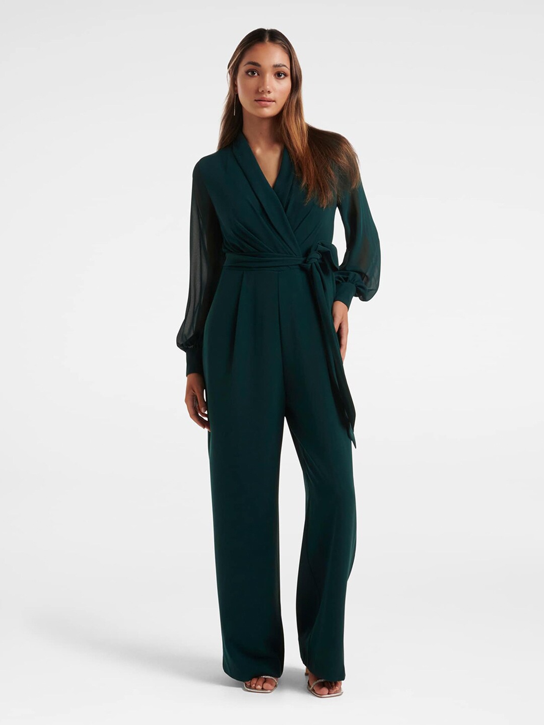 

Forever New Green Basic Jumpsuit