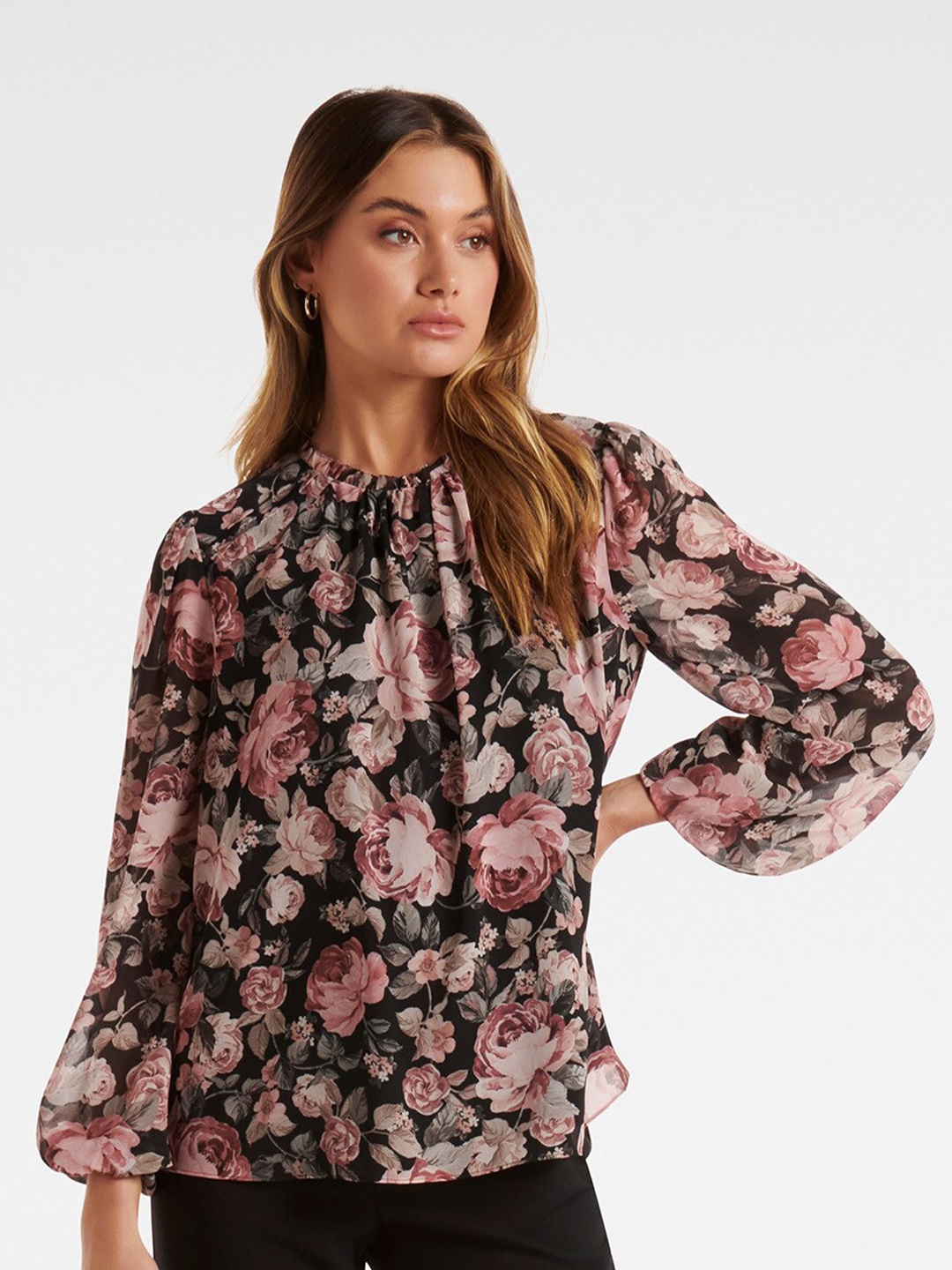 

Forever New Multicoloured Floral Printed Top, Multi