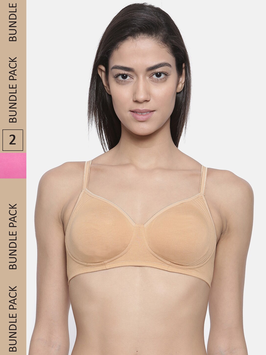 

Bitz Set of 2 Beige & Pink Everyday Bra