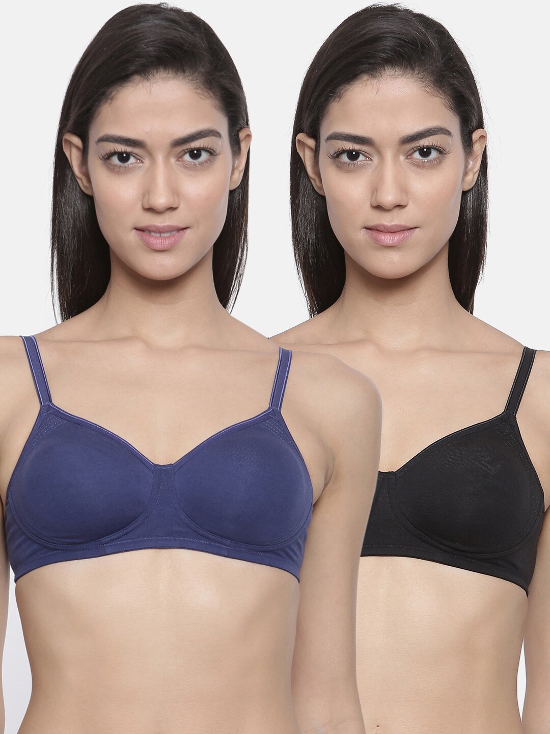 

Bitz Set of 2 Black & Blue Everyday Bra