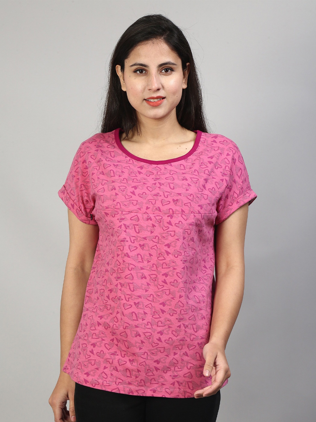 

SillyBoom Women Purple Printed T-shirt