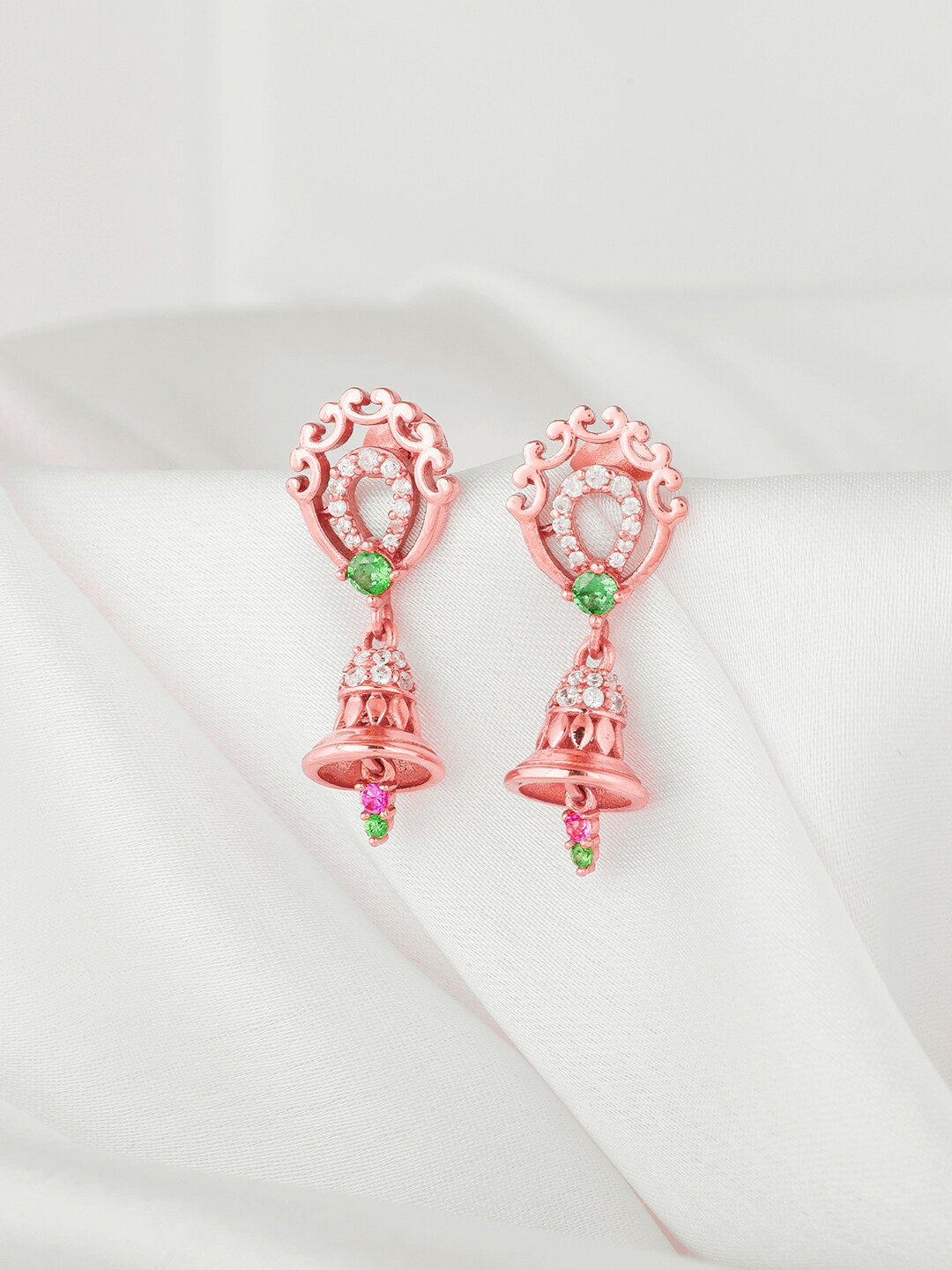 

GIVA Sterling Silver Rose Gold Plated Contemporary Drop Earrings