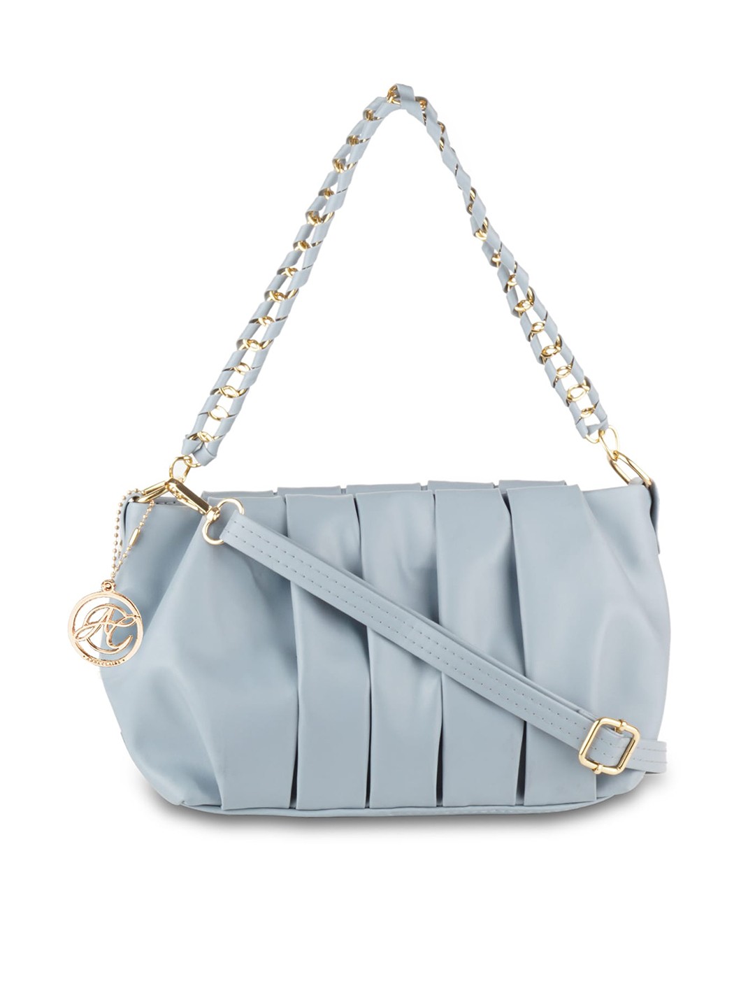 

Anna Claire Blue PU Swagger Sling Bag