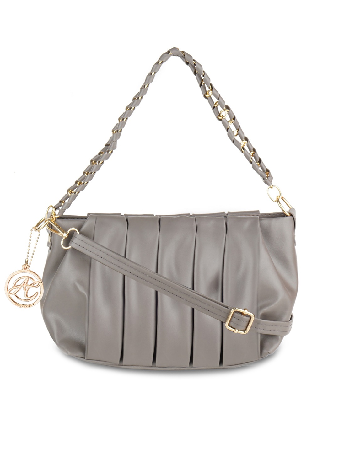 

Anna Claire Grey PU Swagger Sling Bag