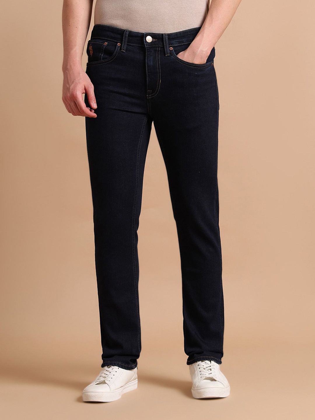 

U.S. Polo Assn. Denim Co. Men Slim Fit Stretchable Jeans, Blue