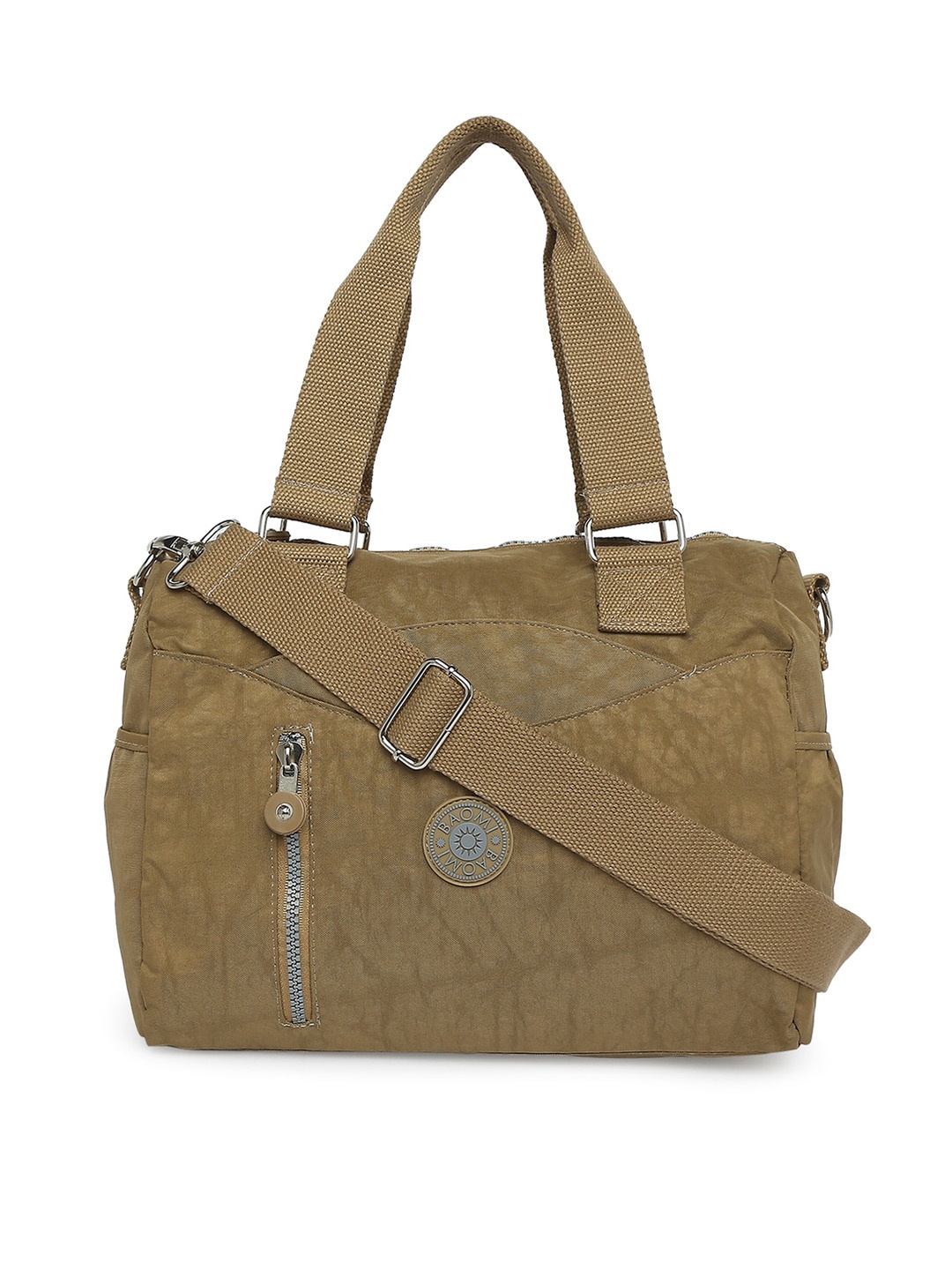 

BAOMI Yellow Structured Handheld Bag