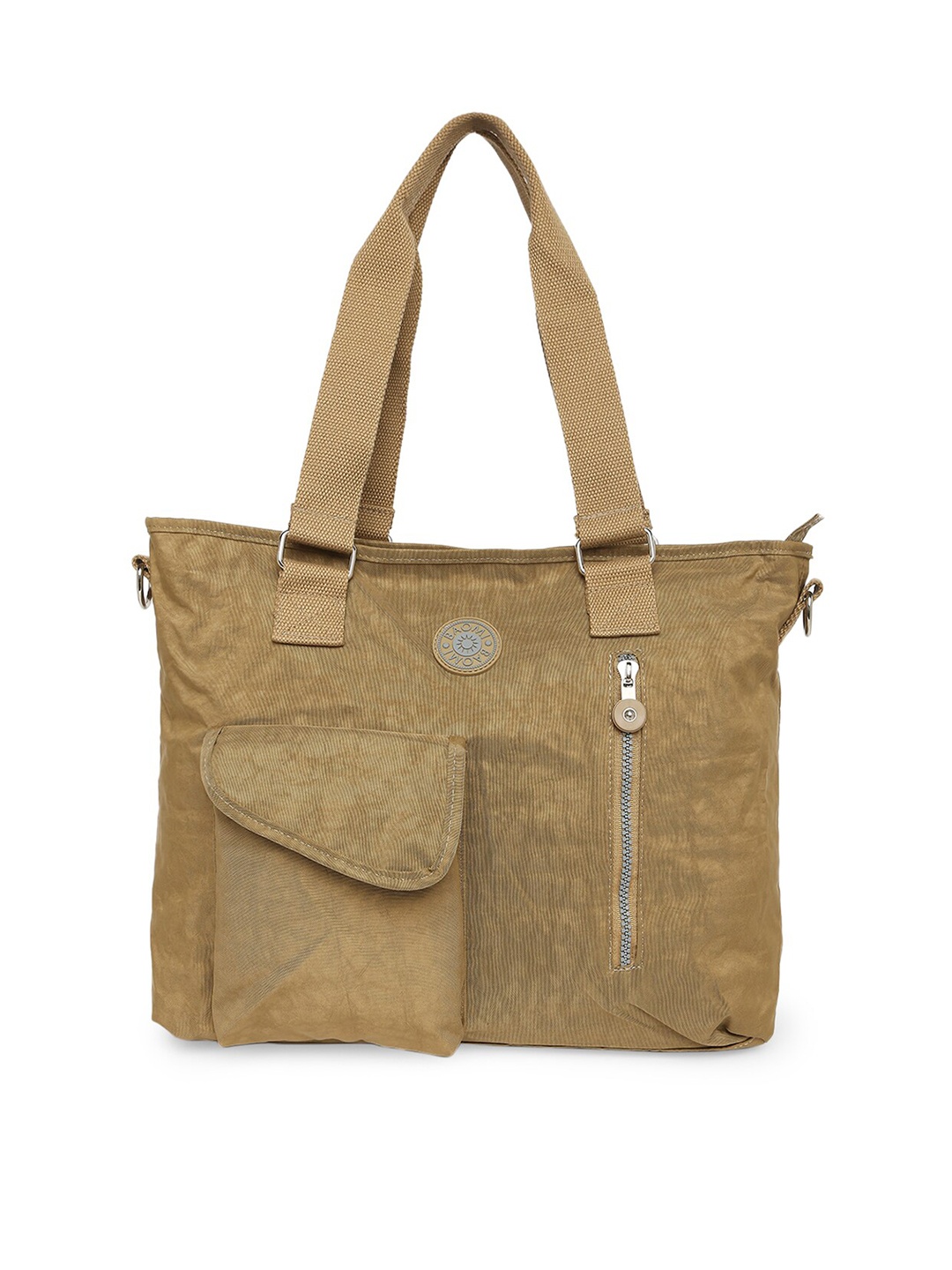

BAOMI Yellow Structured Shoulder Bag with Fringed
