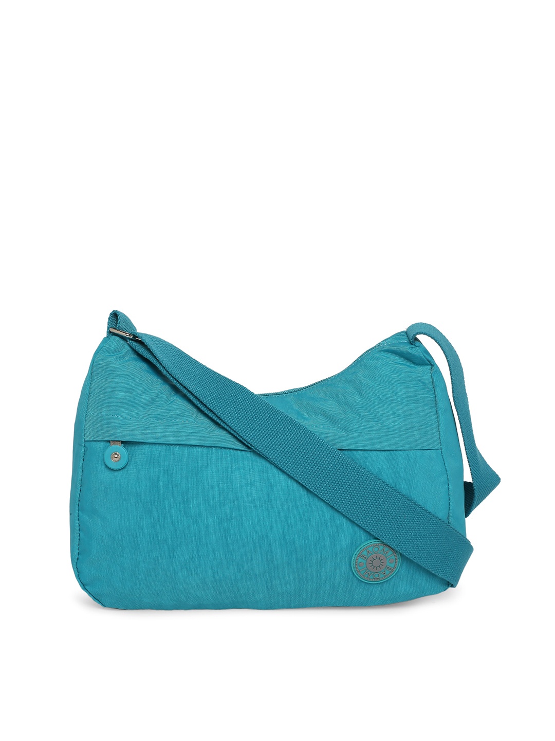 

BAOMI Teal Structured Sling Bag