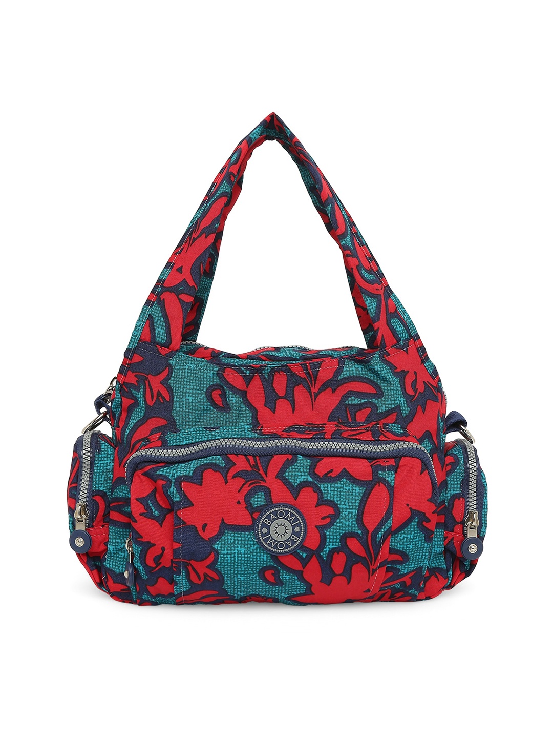

BAOMI Floral Printed Oversized Handheld Bag Handbags, Red