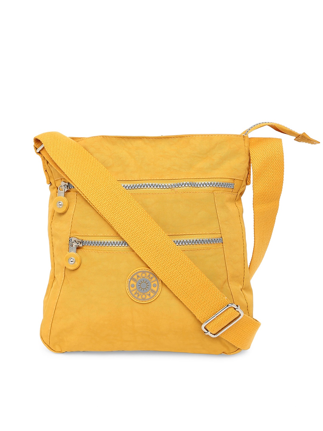 

BAOMI Yellow Structured Sling Bag