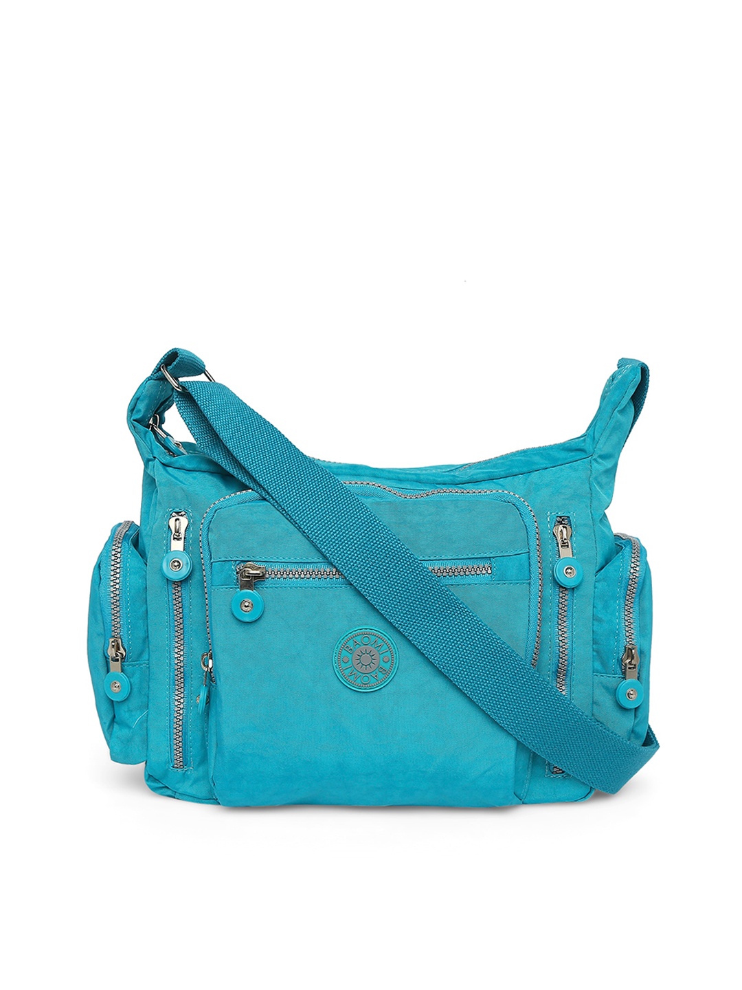 

BAOMI Blue Oversized Structured Sling Bag