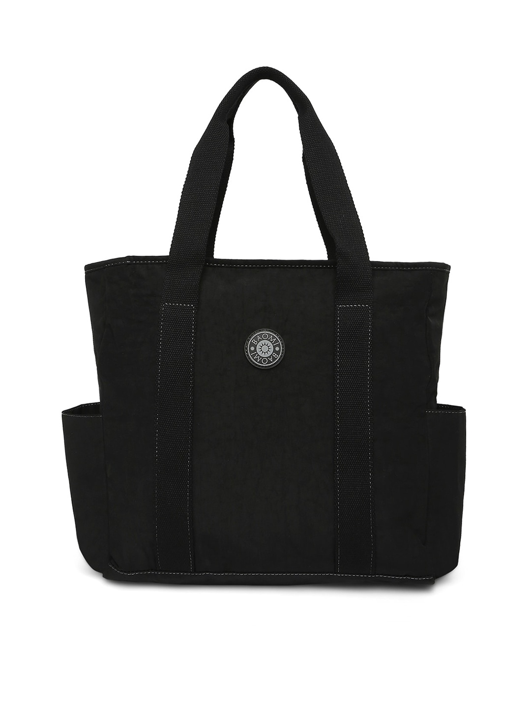 

BAOMI Black Oversized Shopper Tote Bag
