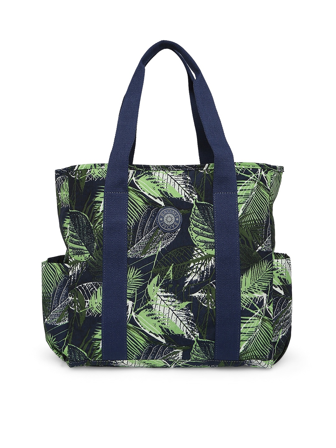 

BAOMI Green Printed Shopper Tote Bag