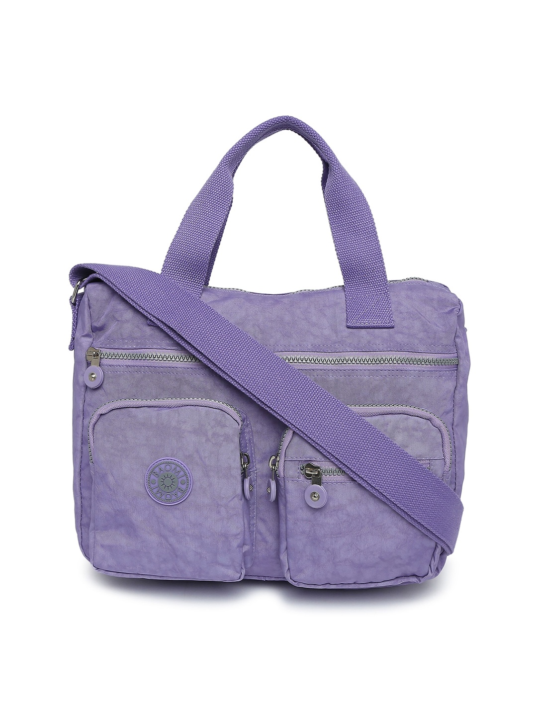 

BAOMI Lavender Textured Shopper Handheld Bag