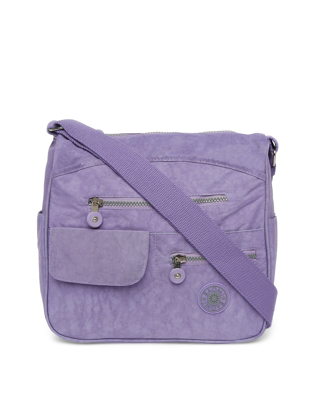 

BAOMI Lavender Structured Sling Bag