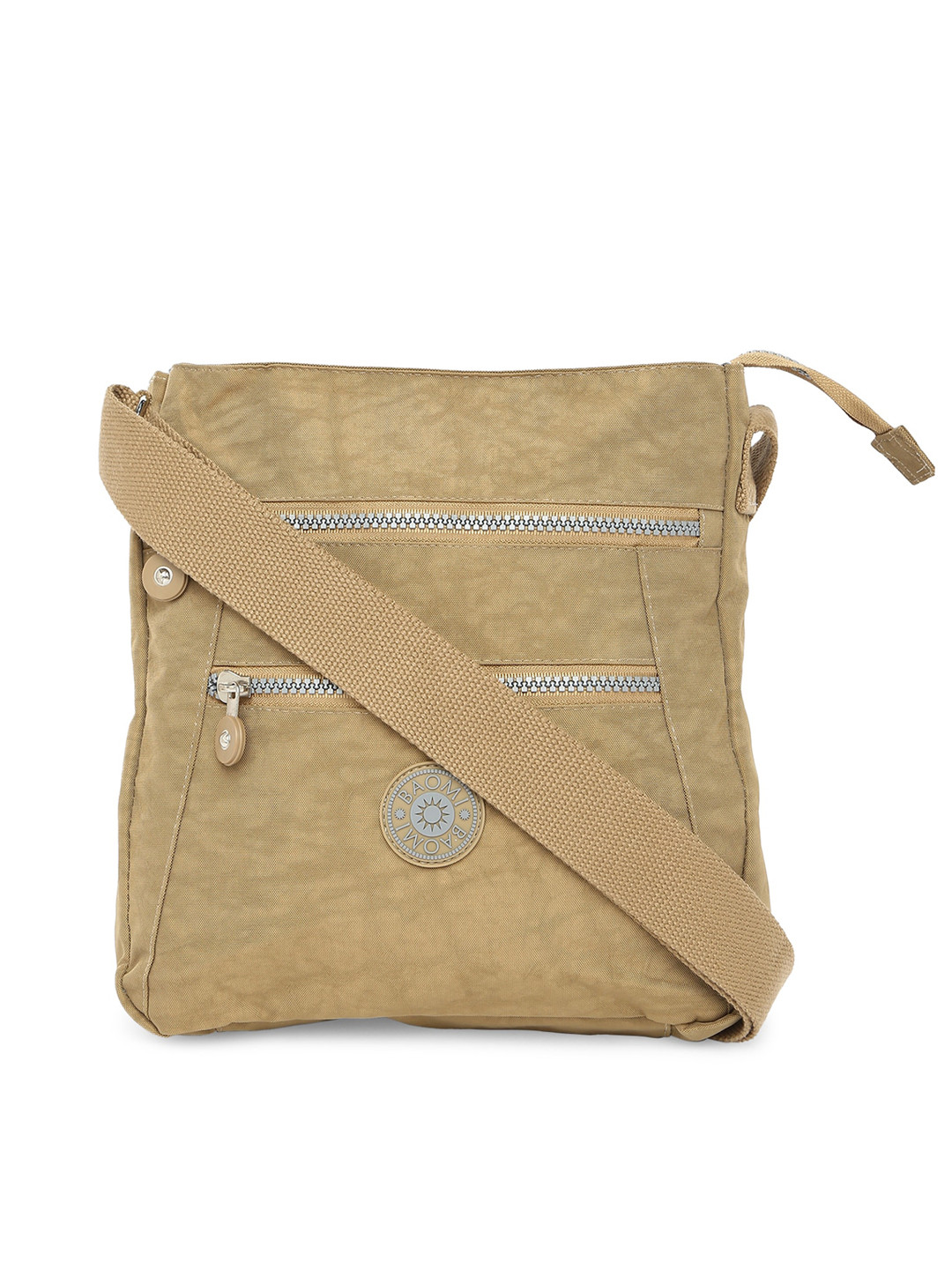 

BAOMI Beige Structured Sling Bag