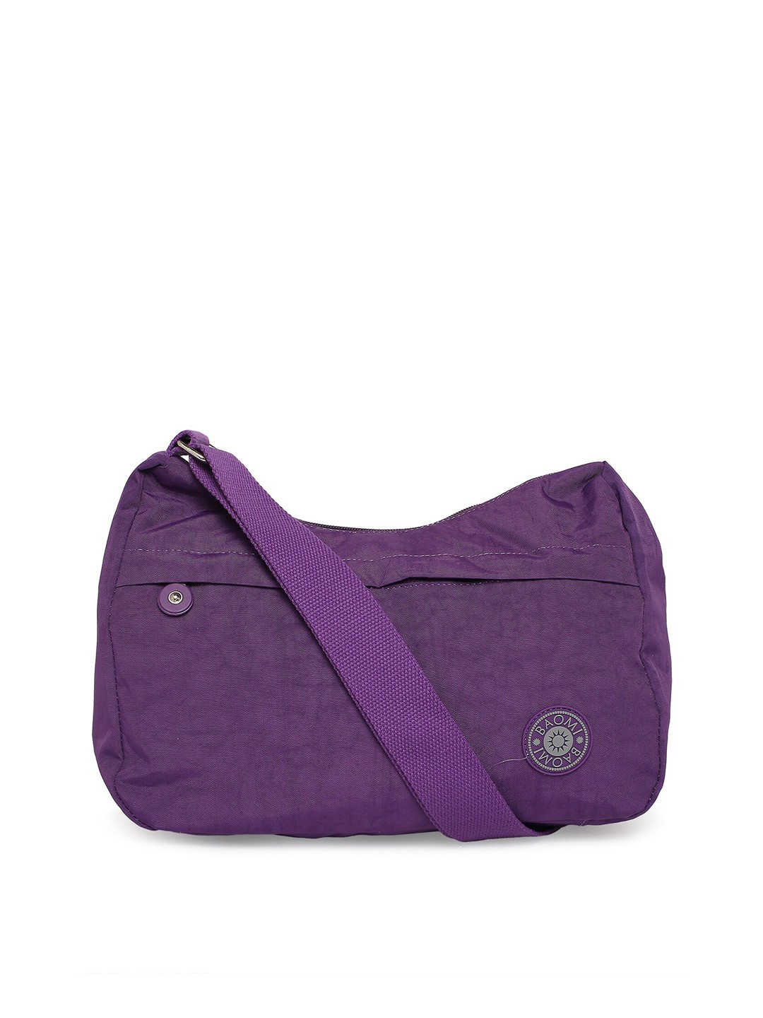 

BAOMI Purple Structured Sling Bag
