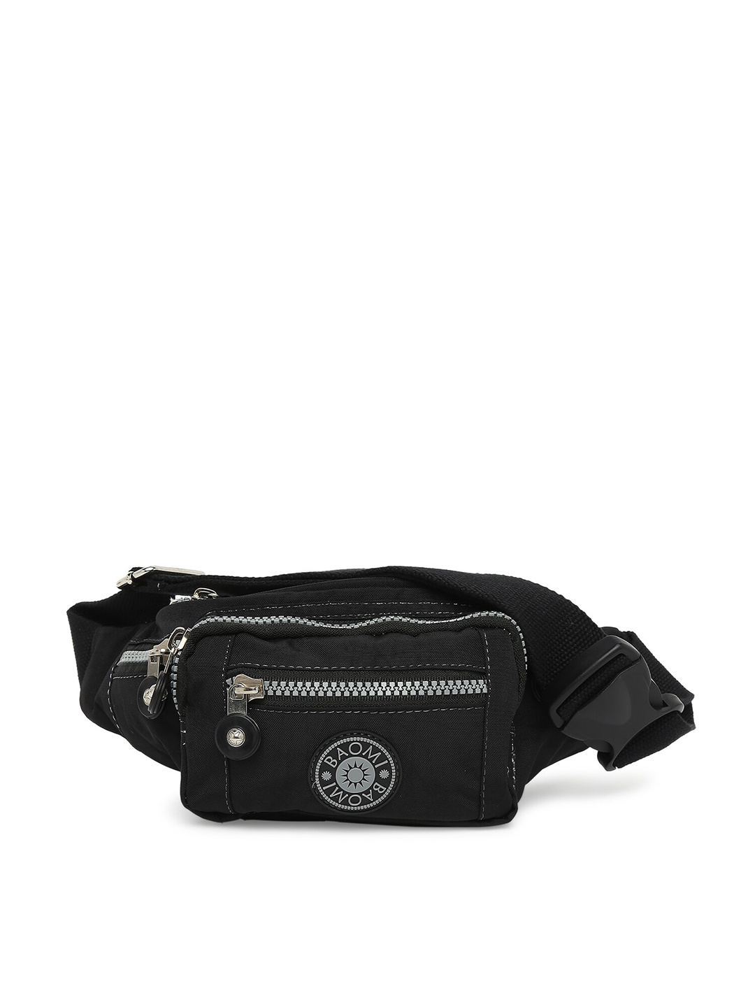 

BAOMI Black Solid Waist Pouch