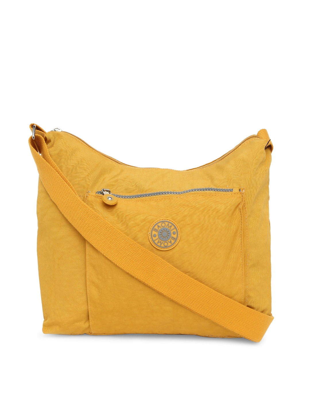 

BAOMI Yellow Structured Sling Bag