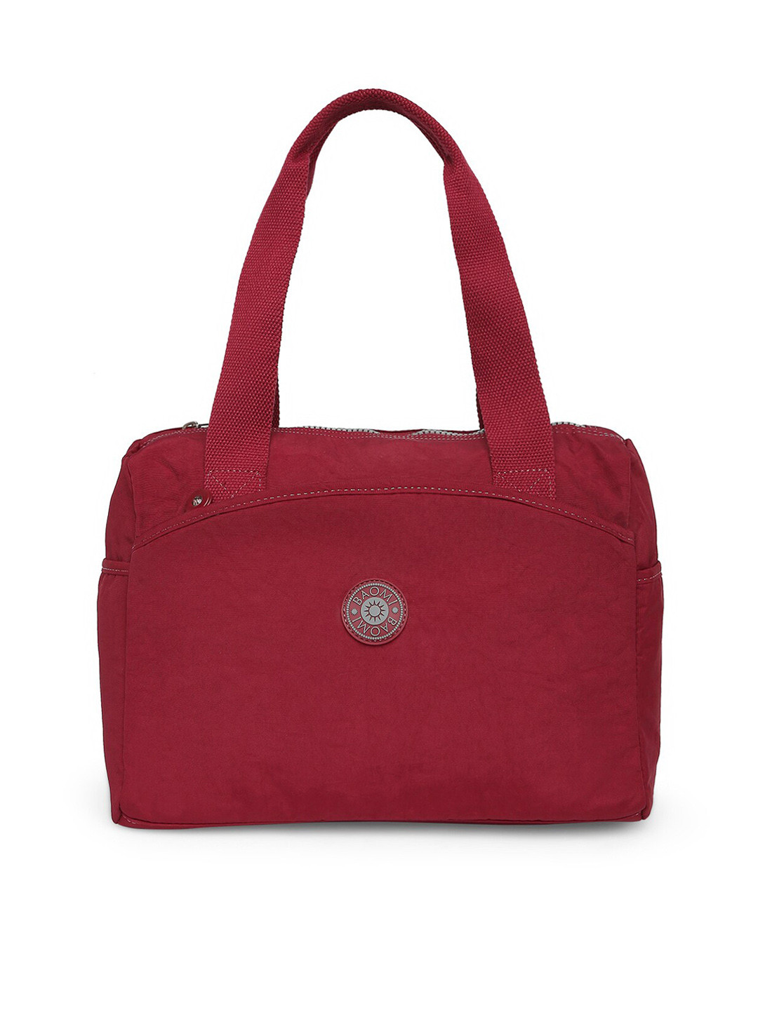 

BAOMI Maroon Structured Shoulder Bag