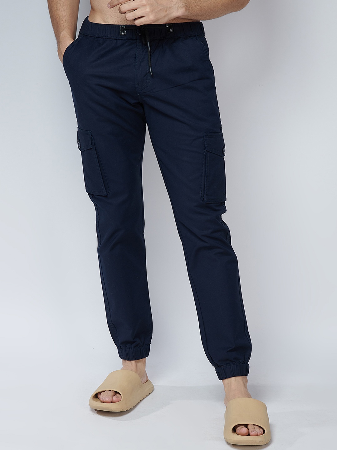 

MARK & ALBERT Men Blue Urban Slim Slim Fit Jogger