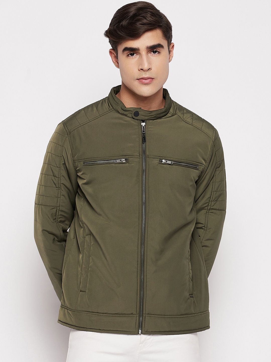 

Okane Men Lightweight Tailored Jacket, Olive