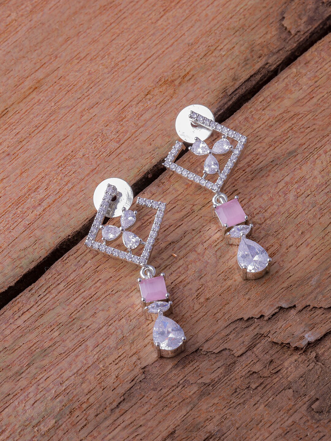 

Brandsoon Silver-Plated Contemporary Drop Earrings