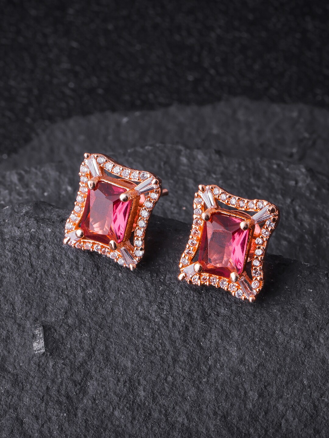 

Brandsoon Rose Gold-Plated Classic Studs Earrings