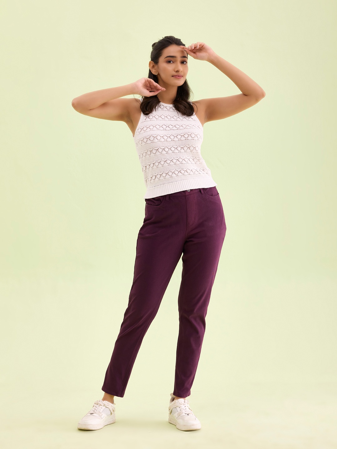 

Go Colors Women Violet Plus Size Slim Fit Jeggings