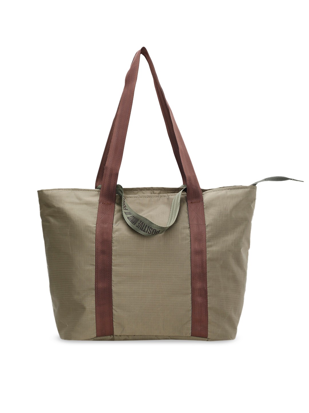 

max Olive Green Oversized Shopper Shoulder Bag