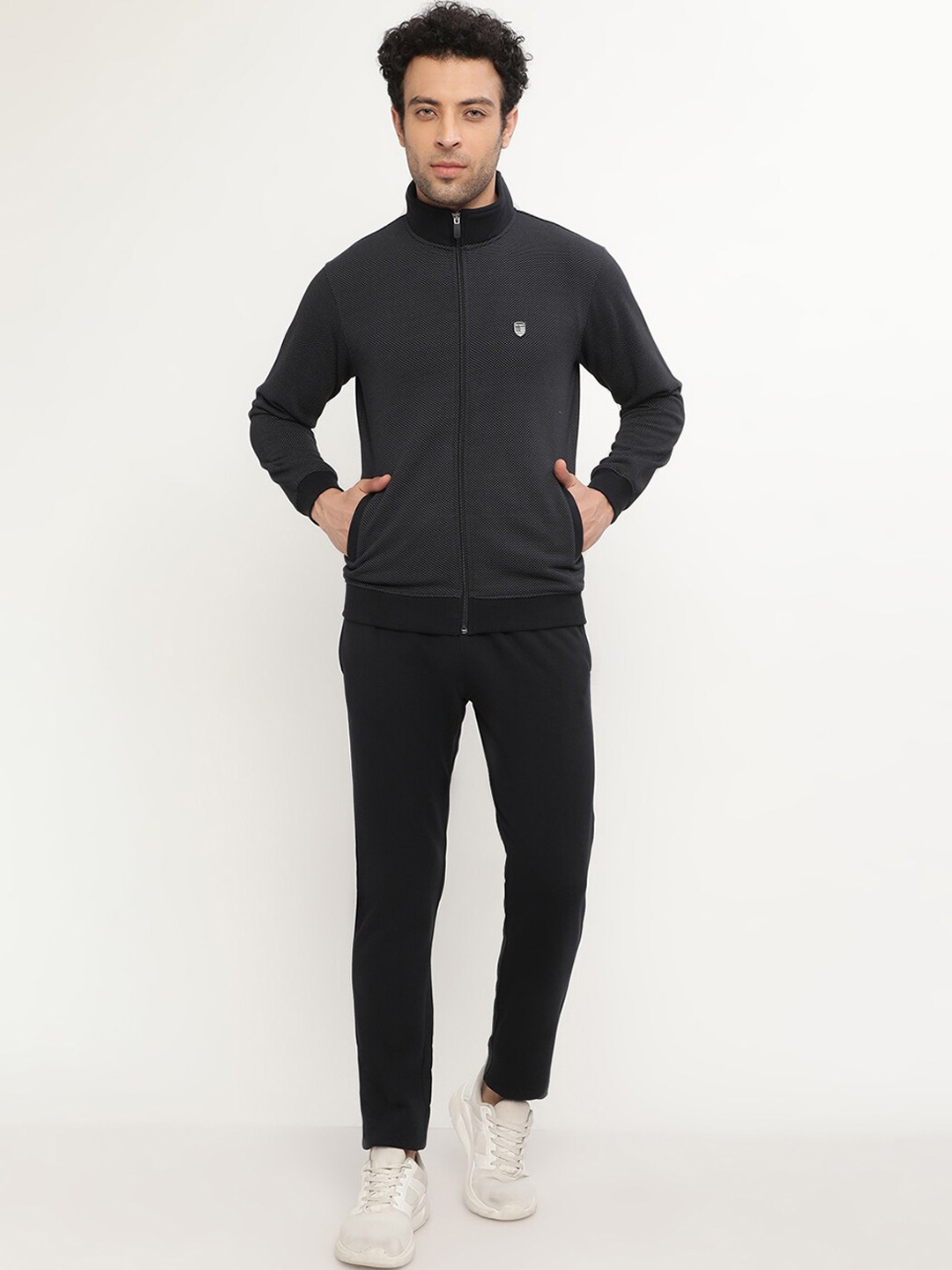 

Octave Men Navy Blue Solid Tracksuit