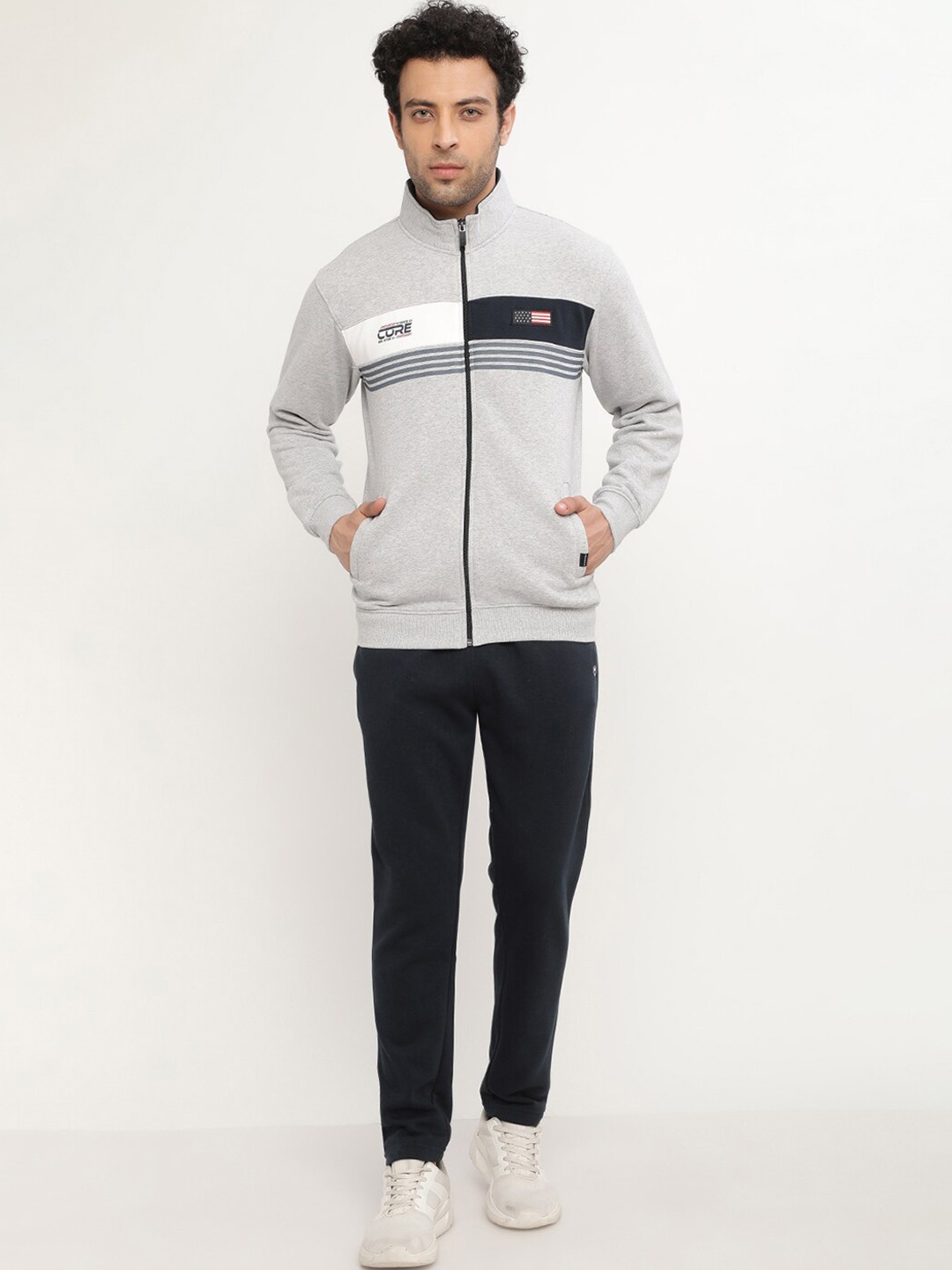 

Octave Men Grey & Black Solid Tracksuits