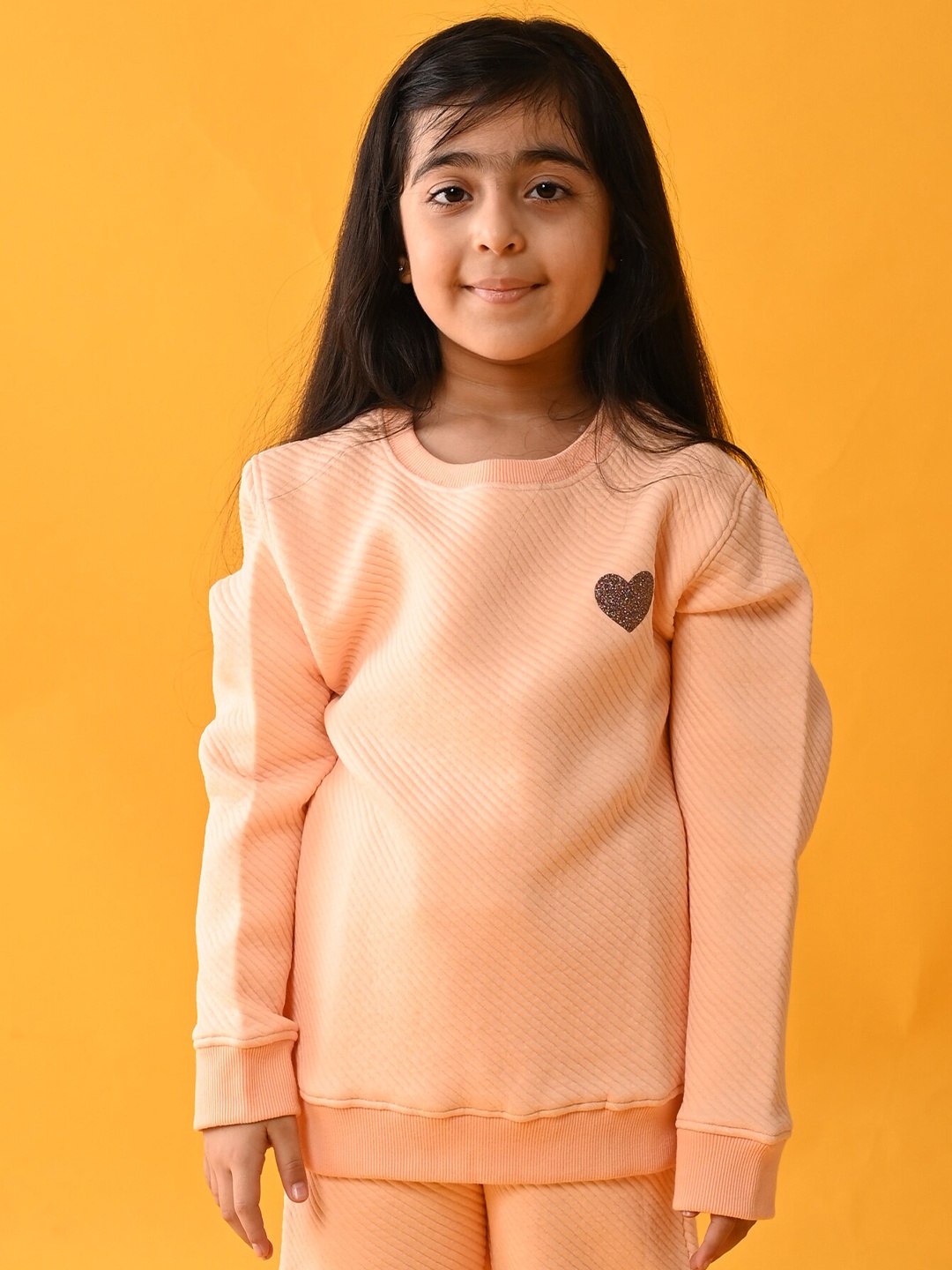 

Anthrilo Girls Peach-Coloured Sweatshirt