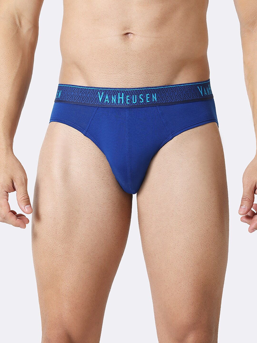 

Van Heusen Men Solid Colour Fresh Ultra Soft Brief, Navy blue